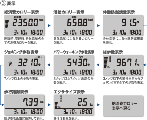 【活動量計】MY CALORY（マイ カロリー）　MC-500